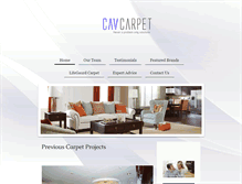 Tablet Screenshot of cavcarpet.com